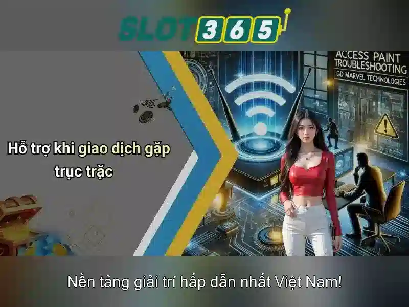 Danh sách trò chơi phổ biến\n\n<h>An toàn và đảm bảo thanh toán</h>\n<p>Slot365 cam kết bảo mật thông tin người dùng và cung cấp nhiều phương thức thanh toán an toàn. Người chơi có thể rút tiền nhanh chóng, kiểm tra lịch sử giao dịch và nhận hỗ trợ khi có thắc mắc.</p>\n\n<h>Hướng dẫn tham gia</h>\n<p>Để bắt đầu, người chơi cần đăng ký tài khoản, xác thực và nạp tiền. Sau đó, chọn trò chơi yêu thích, điều chỉnh cược và quay wheel. Luôn đặt ngân sách và chơi có trách nhiệm.</p>